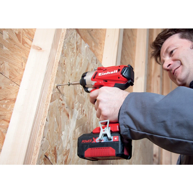 Pack Einhell Perceuse à Percussion Et Visseuse à Chocs Sans Fil 18V Li-ion 2Ah 7 Pack Einhell Perceuse à Percussion Et Visseuse à Chocs Sans Fil 18V Li-ion 2Ah – Image 7