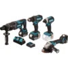 Pack 4 Machines Sans Fil Makita DLX4080TX1 18V Li-ion 5Ah