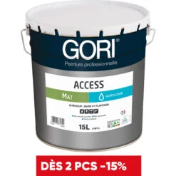 Peinture Intérieure GoriAccess Blanc Mat - Chantier 15L *Exclu Magasin*