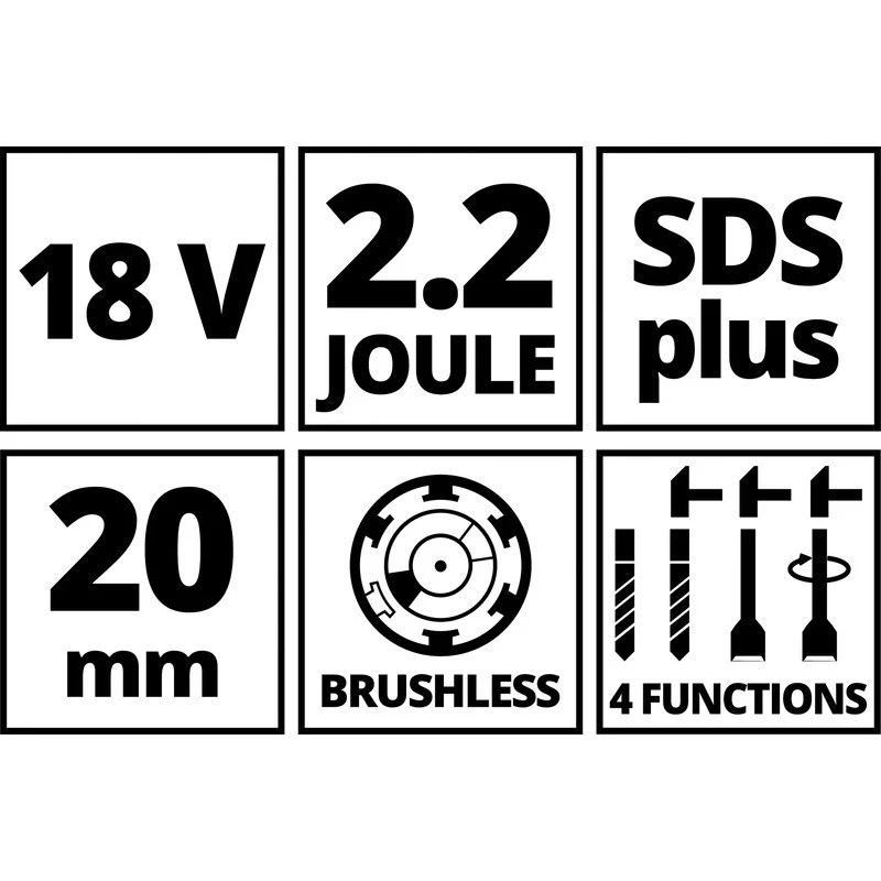 Perforateur Sans Fil Einhell HEROCCO (machine Seule) 18V Li-ion 10 Perforateur Sans Fil Einhell HEROCCO (machine Seule) 18V Li-ion – Image 10