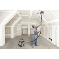 Ponceuse Téléscopique à Plâtre Peugeot + Mallette 29 Accessoires Spéciale Plaquiste 810W Ø225mm -Outils Pour La Maison 17314 03