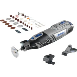 Coffret Dremel 8220 2 Adaptateurs + 45 Accessoires 12V 2,0Ah