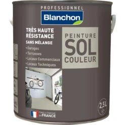 Peinture Sol Satinée Blanchon 2,5L Gris Clair