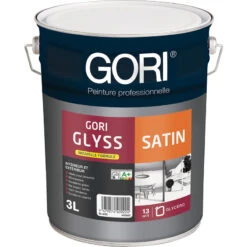 Peinture Boiseries GoriGlyss NV Satin Blanc 3L