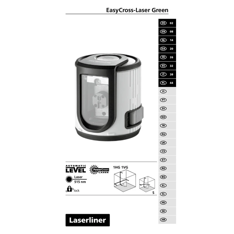 Niveau Laser Croix Verte Easycross Work Set Laserliner 10 Niveau Laser Croix Verte Easycross Work Set Laserliner – Image 10
