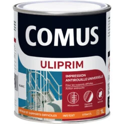 Impression Antirouille Uliprim Comus 1L Blanc