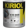 Peinture Bois & Métaux Brillant K10 DUO Kiriol 2,5L Blanc