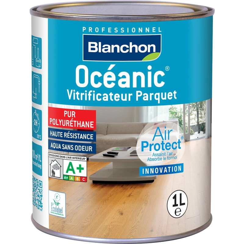 Vitrificateur Oceanic Air Protect Blanchon 1L Cire Naturelle 1 Vitrificateur Oceanic Air Protect Blanchon 1L Cire Naturelle