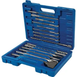 Silverline Coffret De Forets Et Burins SDS+ 15 Pièces