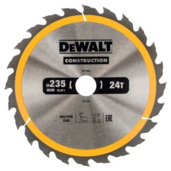 Lame De Scie Circulaire Portative Dewalt Construction Ø235x30mm 24T