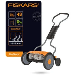 Tondeuse à Gazon Manuelle Fiskars Staysharp Plus 45cm -Outils Pour La Maison 47871 02