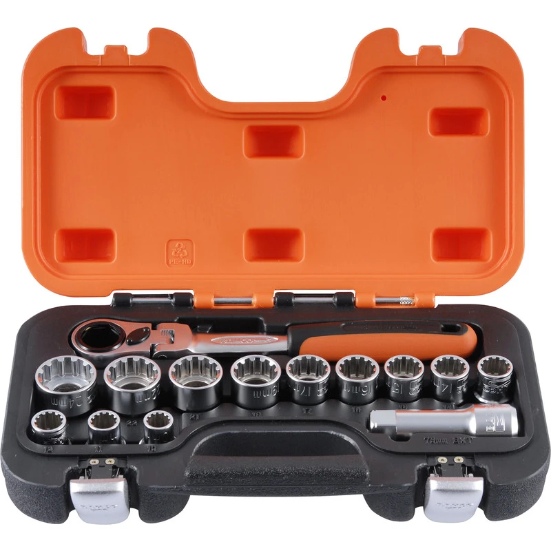 Coffret De Douilles à Lame Traversante Bahco 14 Pièces 1 Coffret De Douilles à Lame Traversante Bahco 14 Pièces