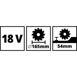 Scie Circulaire Sans Fil Einhell TE-CS 18/165-1 Li (machine Seule) 18V Li - Ion -Outils Pour La Maison 58347 05