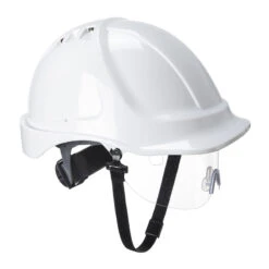 Casque De Sécurité Avec Visière Endurance PW55 Portwest Blanc -Outils Pour La Maison 59126 02