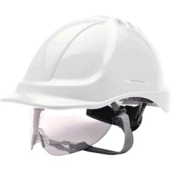 Casque De Sécurité Avec Visière Endurance PW55 Portwest Blanc
