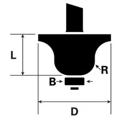 Fraise Pour Double Moulure 8mm 12,7x35x15mm -Outils Pour La Maison 59376 02