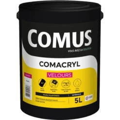 Peinture Comacryl Blanc Velours Comus 5L