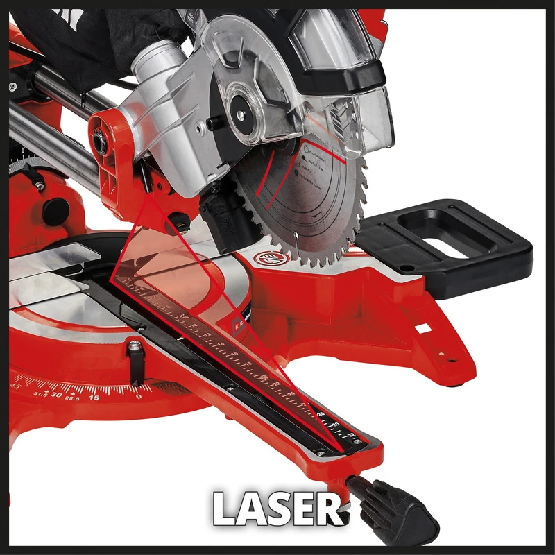 Scie à Onglet Radiale Einhell TC-SM 2131/1 Dual 1800W Ø210mm 2 Scie à Onglet Radiale Einhell TC-SM 2131/1 Dual 1800W Ø210mm – Image 2