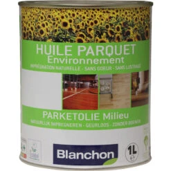 Huile Parquet Environnement Biosourcée Blanchon 1L Bois Naturel
