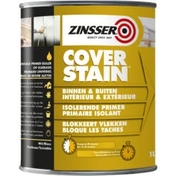 Primaire-scellant Isolant Cover Stain Zinsser 1L Blanc