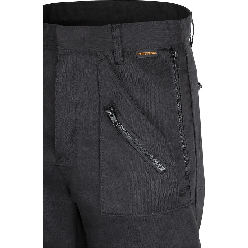 Pantalon Poches Genouillères Action Portwest 40R Noir 6 Pantalon Poches Genouillères Action Portwest 40R Noir – Image 6