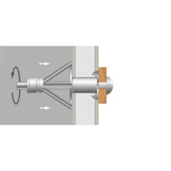 Chevilles à Expansion Corps Creux Avec Vis Desa Ø6x37mm -Outils Pour La Maison 72259 02