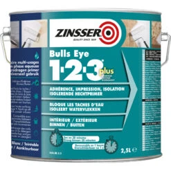 Primaire Isolant Universel Bulls Eye 1-2-3 Plus Zinsser 2,5L