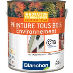 Peinture Tous Bois Environnement Blanchon 2,5L RAL 7016 Gris Anthracite