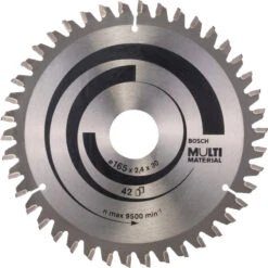 Lame De Scie Circulaire Bosch Multi Material 165x30/20x2,4 42T