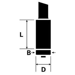Fraise à Araser Bosch 8mm 12,7x25,4mm -Outils Pour La Maison 80223 03