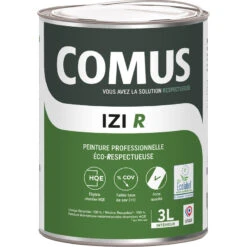 Peinture Intérieure IZI'R Mat Blanc Cal Comus 3L *Dispo 48h*