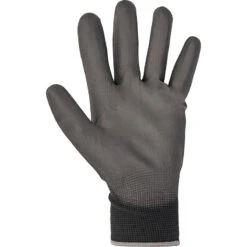 Gants De Travail Paume PU Noir Taille 9 - Lot 5 Gants De Travail Paume PU Noir Taille 9 - Lot -Outils Pour La Maison 89320 02