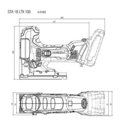 Scie Sauteuse Sans Fil Metabo STA 18 LTX 100 (machine Seule) 18V Li-ion -Outils Pour La Maison 89720 02