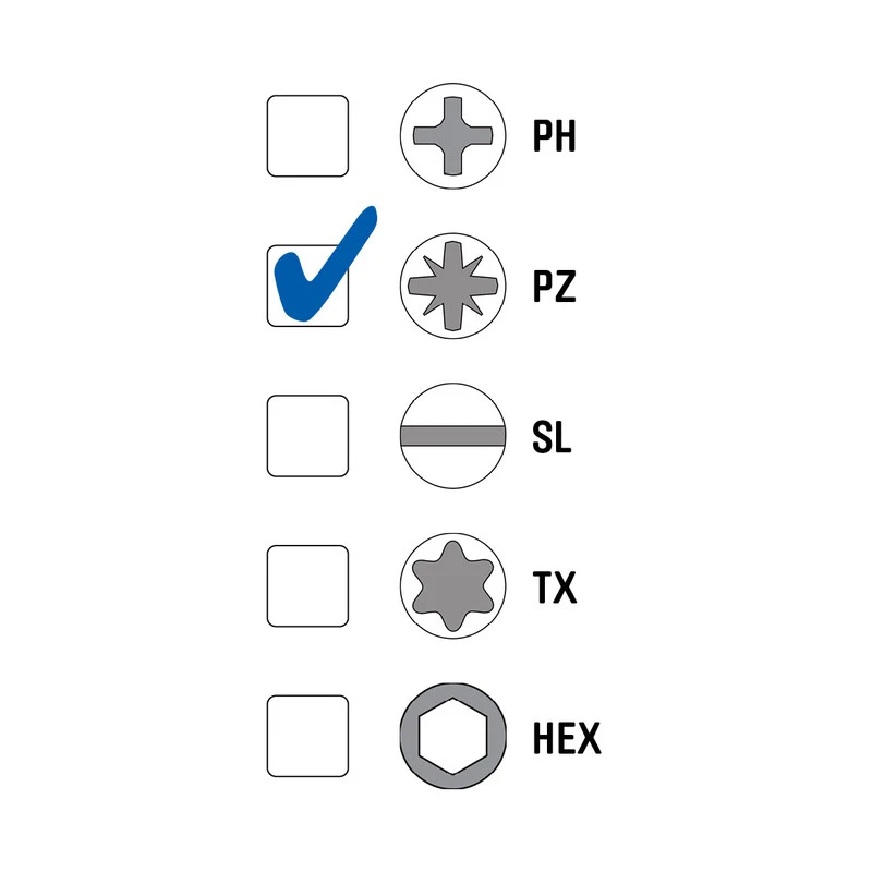 Vis Universelle Heco Fix-plus Tête Fraisée PZ 4x60mm 2 Vis Universelle Heco Fix-plus Tête Fraisée PZ 4x60mm – Image 2