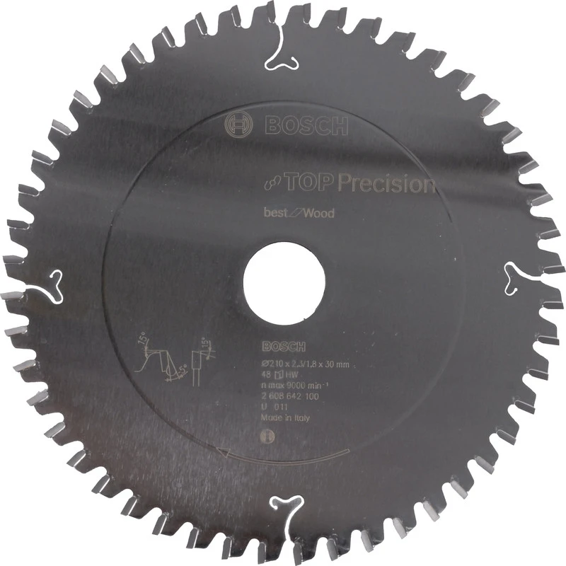 Lame De Scie Circulaire Bosch Top Precision 210x30x2,3mm 48T 1 Lame De Scie Circulaire Bosch Top Precision 210x30x2,3mm 48T